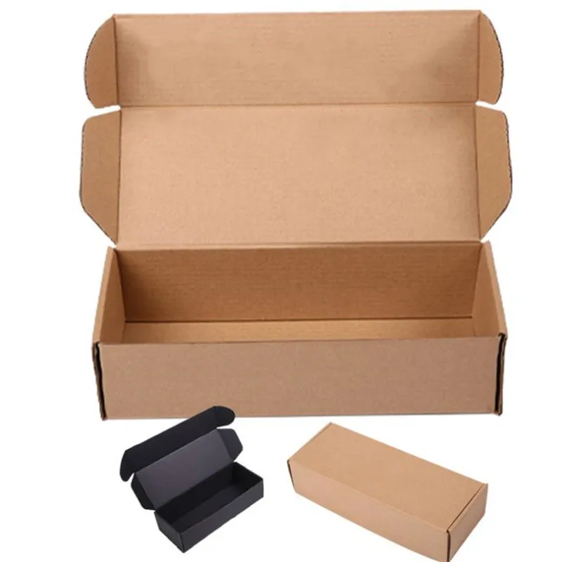 

Brown Corrugated Paper Box Aircraft Carton Gift Packing Box Sock Package Hard Paper Gift Box Thicken10pcs/lot