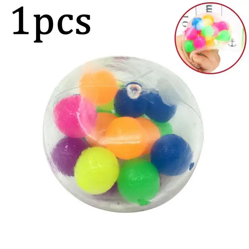 

Office Reduce Anxiety Venting Rainbow Colored Balls Decompression Toy Stress Ball Pressure Ball Stress Relief Toy