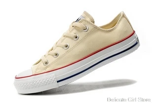 Женские Классические подлинные парусиновые кеды с высоким берцем на плоской