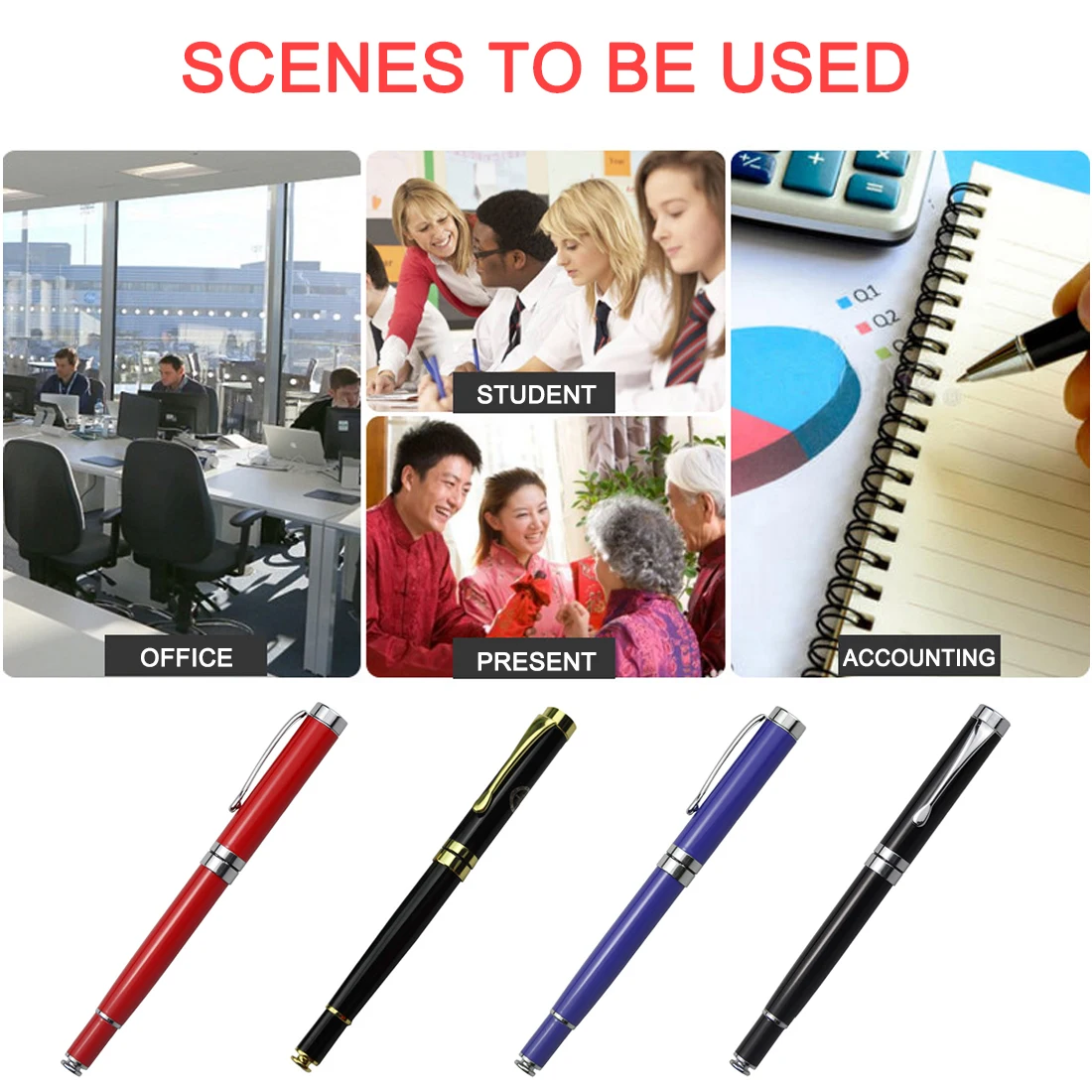 

Metal ballpoint pen Office School Stationery School supplies Logo Signature Stationery for Writting Signature pen business pen