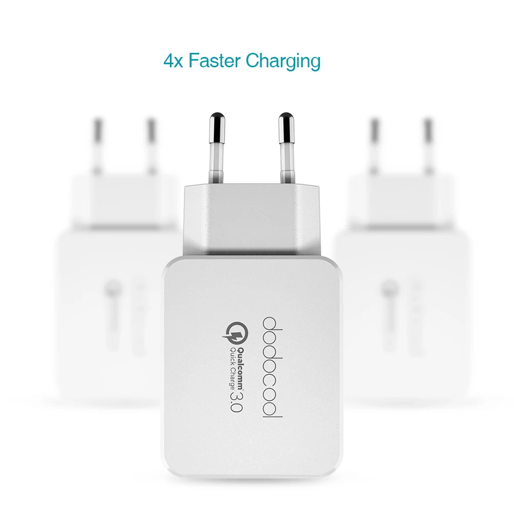 Dodocool Быстрая зарядка 3 0 18 Вт USB Сетевое зарядное устройство для устройств с