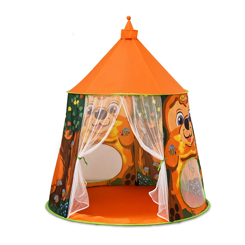 

Cartoon Princess Prince Children's Game Castle Toy House Tent Play Hide-and-Seek Kids Tent