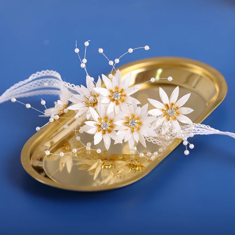 

Flower Neckband Bridal Headband Wedding Accessories Decoration Bridesmaid Neckband Headband Women Hair Jewelry Accessories