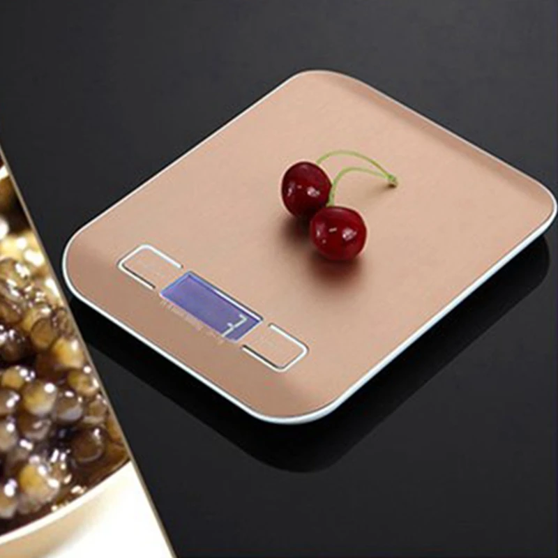 

Digital Weighing Scale 5Kg Stainless Steel Kitchen Scale Food Diet Postal Balance Measuring Tool LCD Electronic Scales