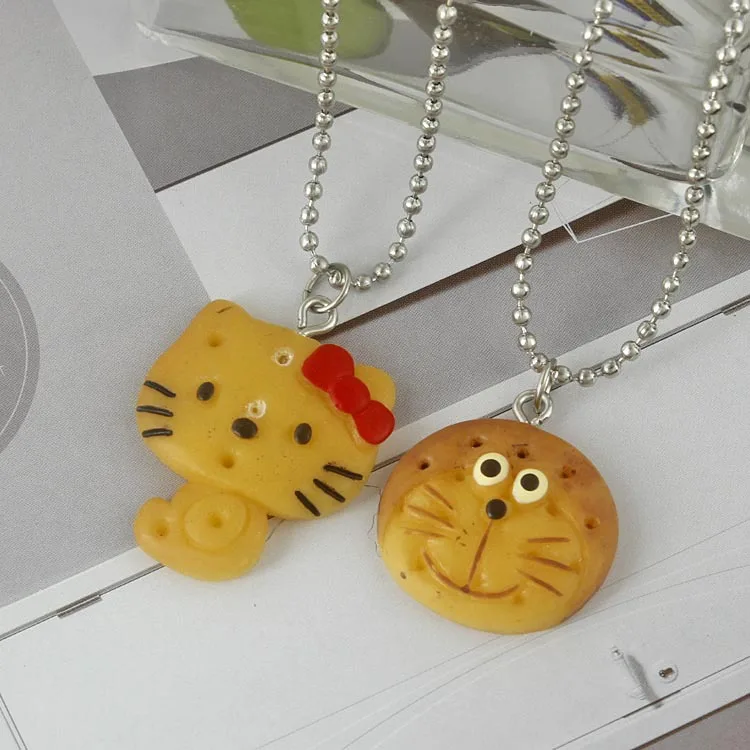 Ожерелье с медведем печенье диско-почва Крутое ожерелье для девочек милое в