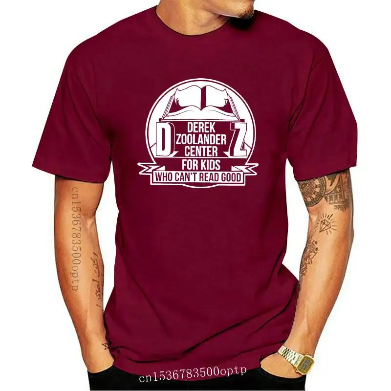 

Новая мужская футболка со звуком, Дерек зооландер, центр для детей, которые не читают хорошие футболки