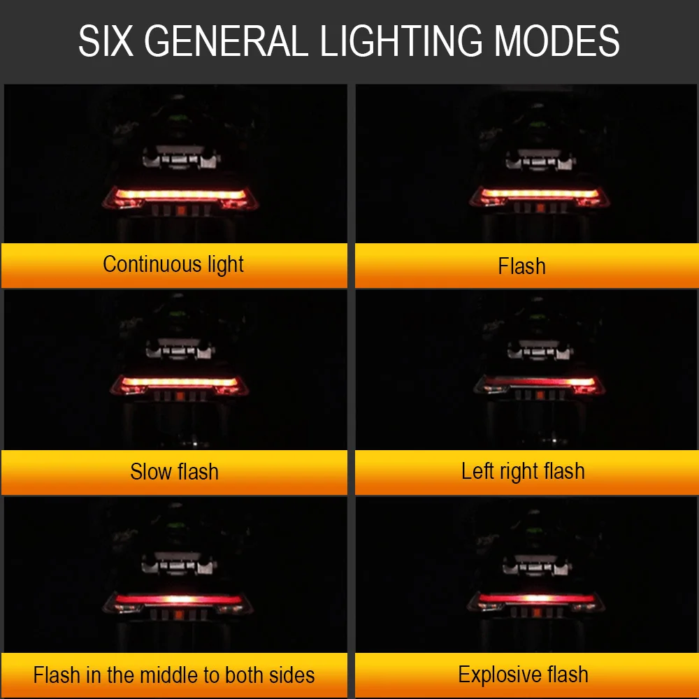 

Wireless Smart Bike Tail Light Set USB Rechargeable Remote Bicycle Turn Signals Rear Light For Cycling Mountain Bike Accessories