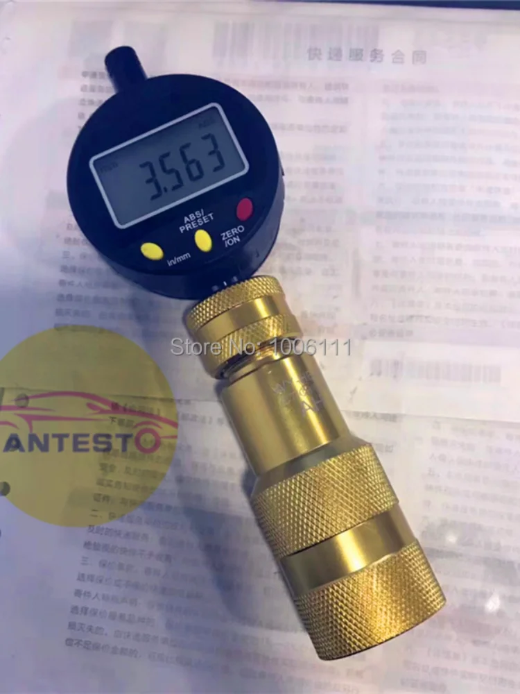 Common Rail Injector Residual Air Gap Measurement Tool Seat With Micrometer Gauge For CAT C7C9 |