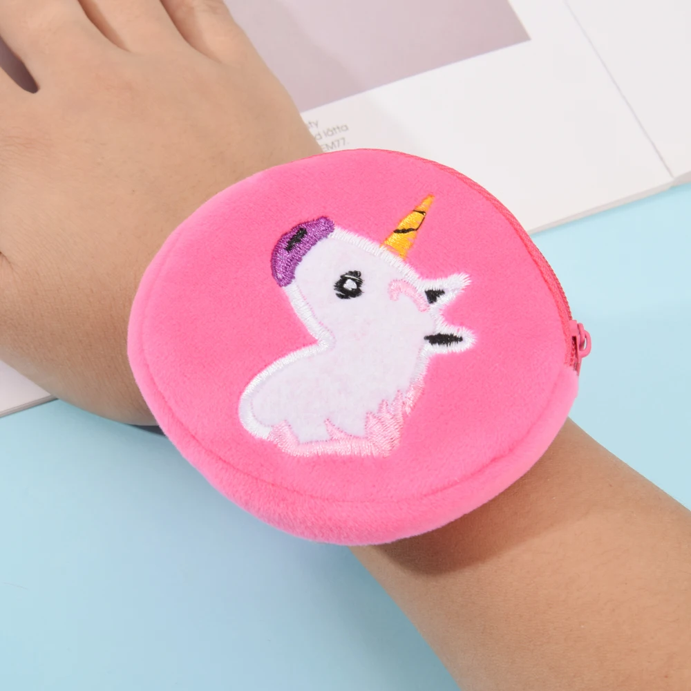 Романтические фланелевые браслеты Papa Circle с милым единорогом бумажником для