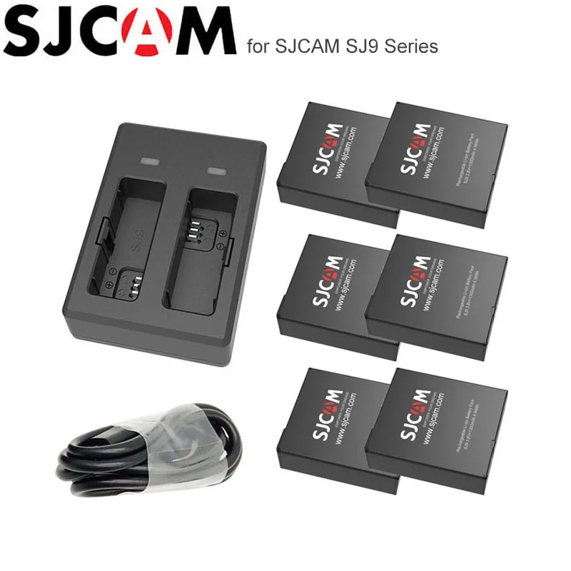 Аккумулятор SJCAM SJ9 Strike 1300 мАч литий ионный аккумулятор для MAX/SJ9 STRIKE/SJ4000X зарядное