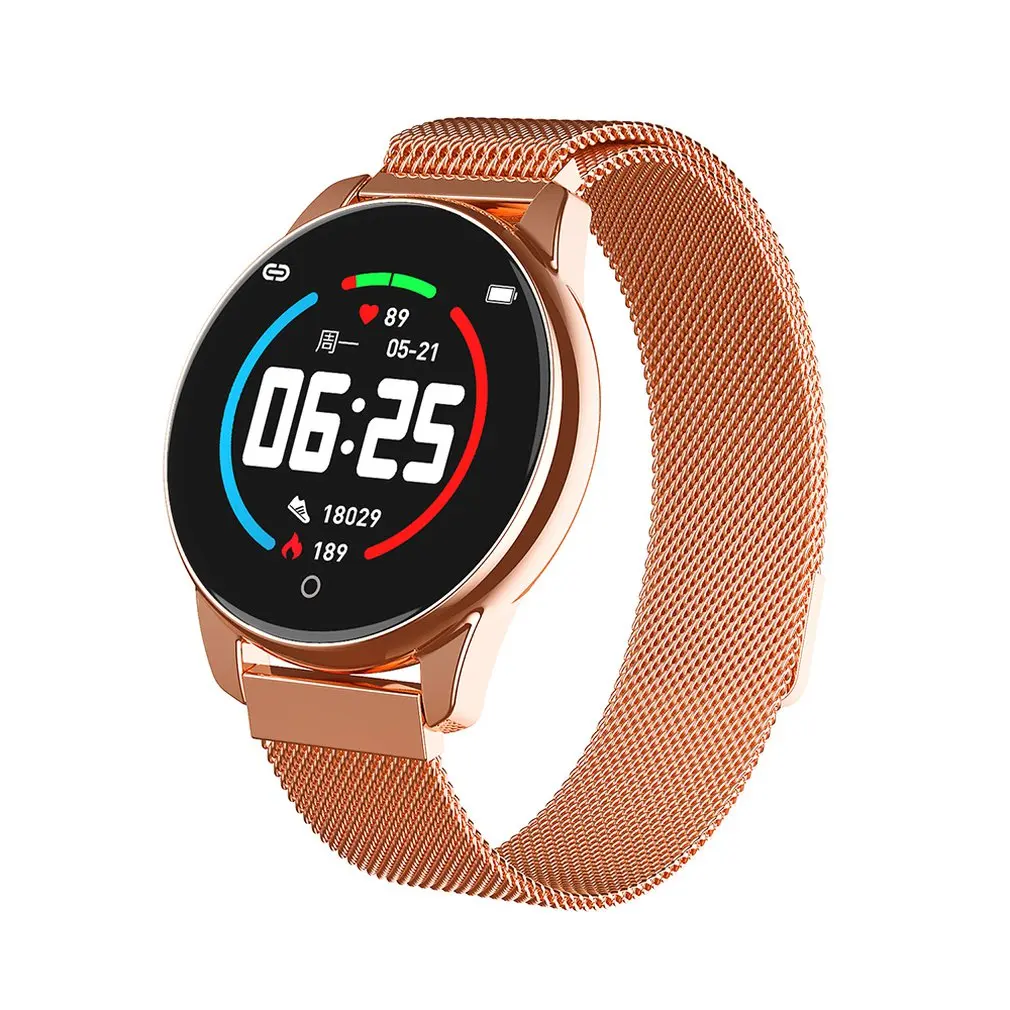 Steel strip gold Новые умные часы 4,0 водонепроницаемые часы Multy-function Спортивные часы IP67 часы водонепроницаемый уровень Магнитная стальная полоса - Цвет: Steel strip gold