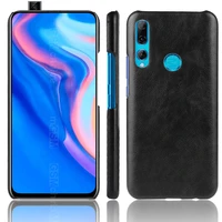 litchi pattern retro pu leather case for huawei honor 9x premium