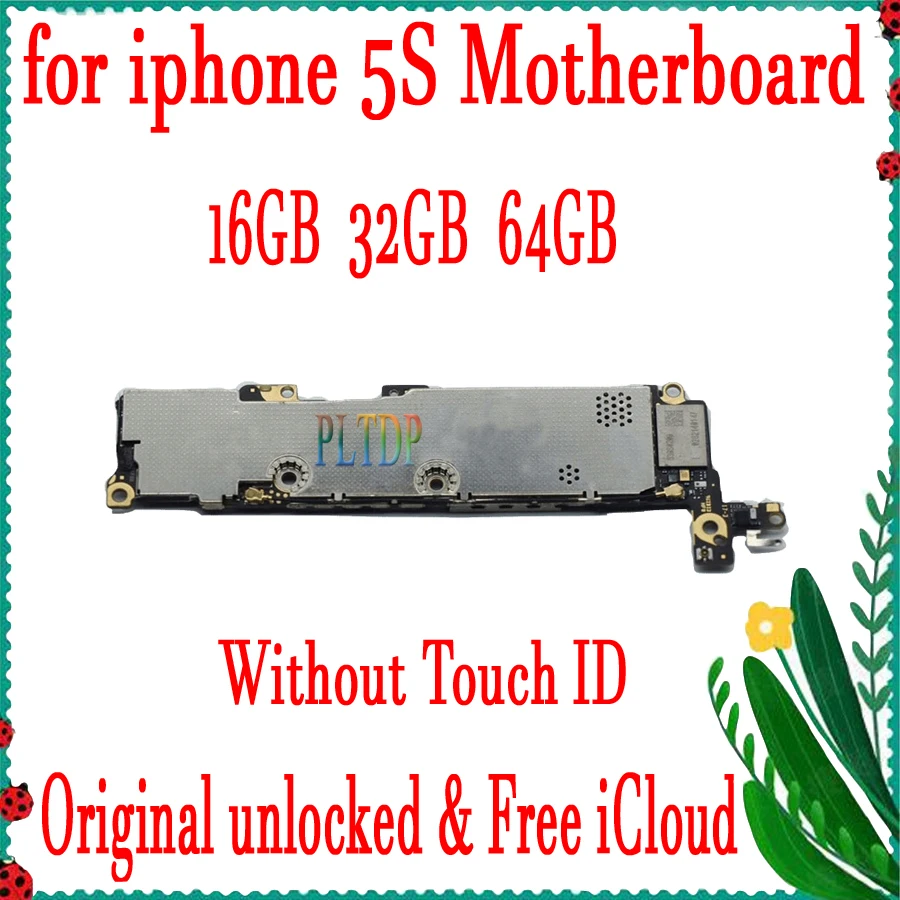 Материнская плата для iphone 5 S с/без Touch ID Заводская разблокированная материнская IOS