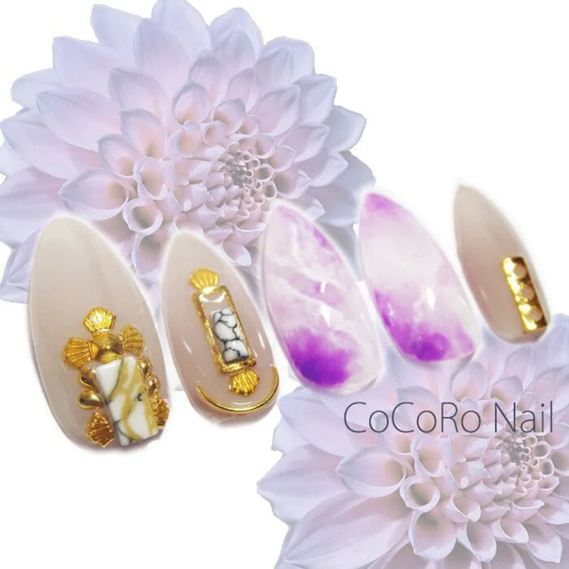 100 шт украшения для ногтей Дизайн 3D натуральная текстура камни дизайна