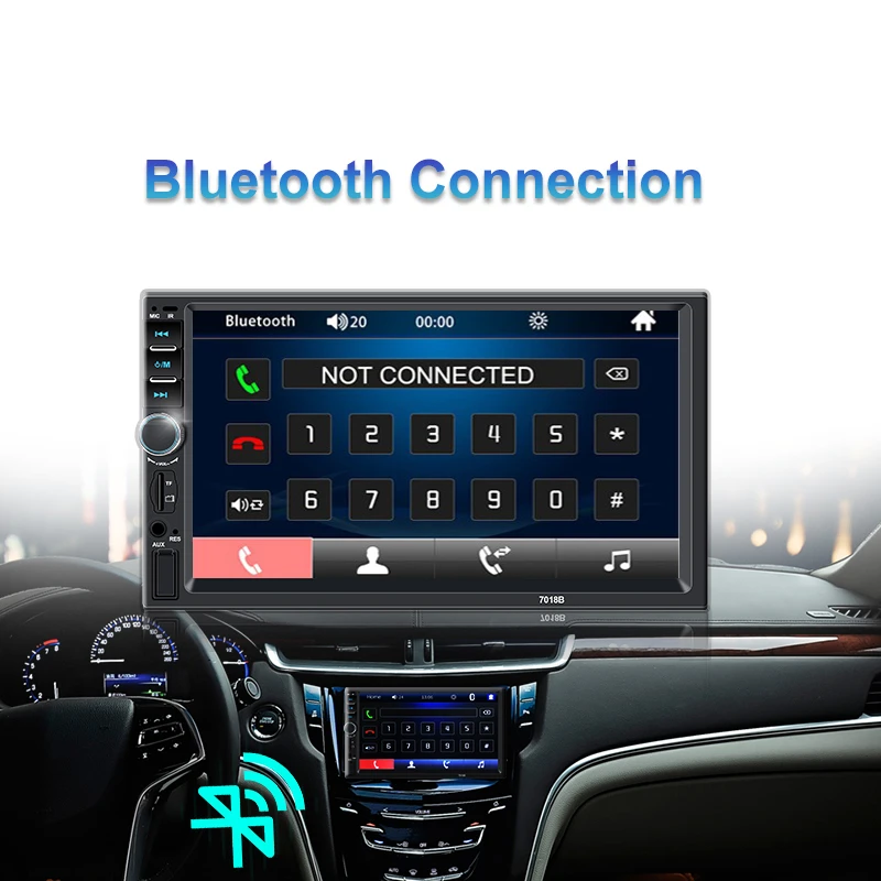 Автомагнитола LTBFM 2 Din 7 &quotHD мультимедийный плеер с сенсорным экраном MP5 Bluetooth USB TF FM