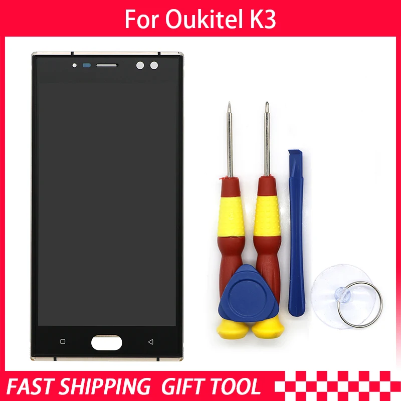 Для Oukitel K3 сенсорный экран+ ЖК-дисплей дигитайзер сборка+ рамка запасные части+ инструмент для разборки