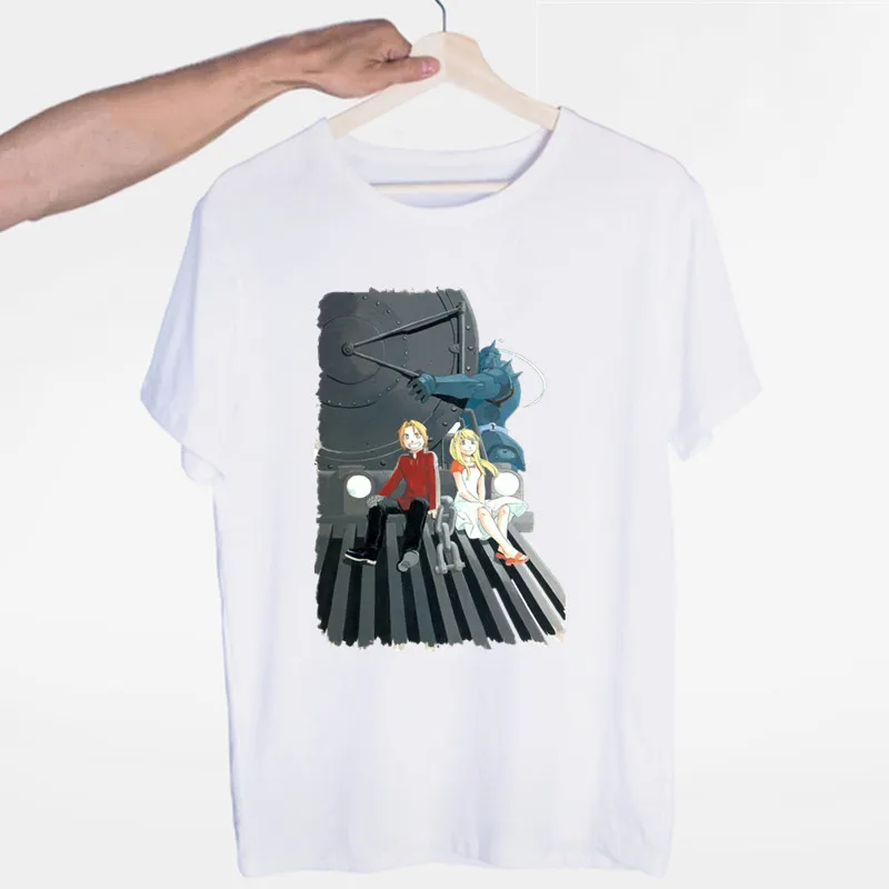 

Мужская футболка «Стальной Алхимик», летняя повседневная модная футболка унисекс с круглым вырезом и короткими рукавами