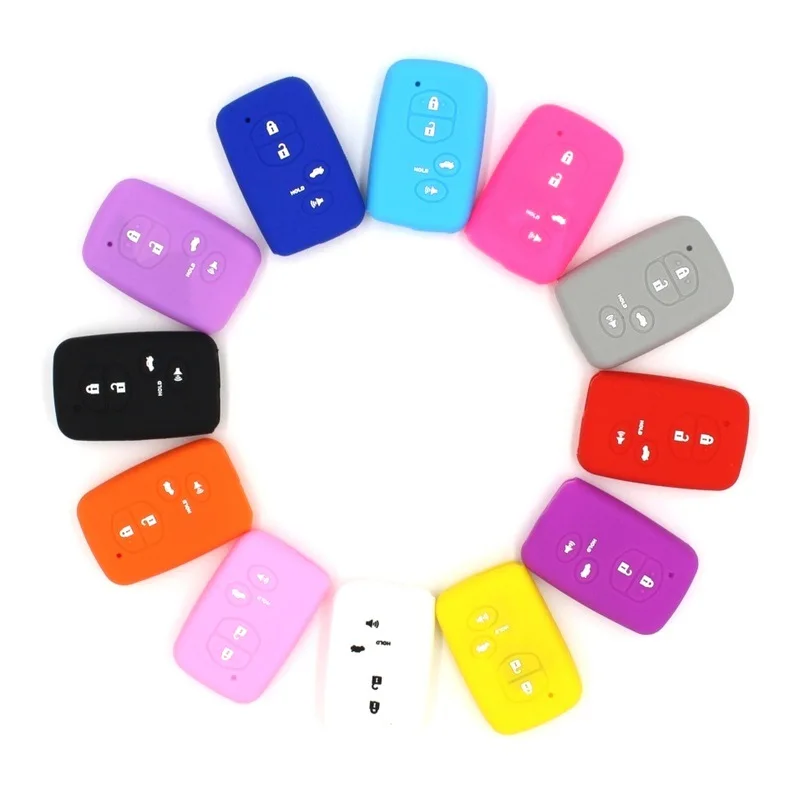 4 кнопки дистанционного силиконовый Автомобильный Брелок чехол для Toyota Camry Hybrid