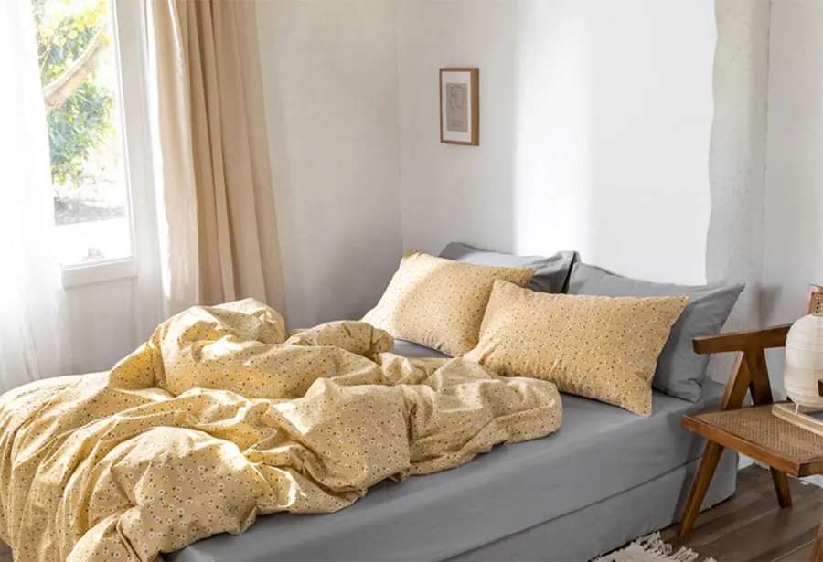 

Romantic yellow floral bedding set girl,twin full queen king cotton single double home textile bed sheet pillow case quilt cover