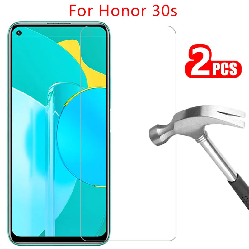 

protective glass on honor 30s screen protector tempered glas for huawei honor30s honer onor 30 s s30 safety film huawey huwei 9h