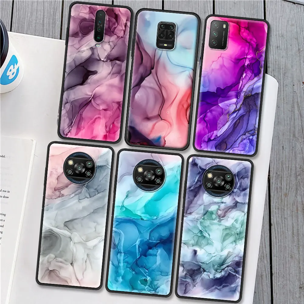 Чехол для телефона Xiaomi Mi Poco X3 NFC 11 10T Pro 9T CC9 Note 10 A2 Lite черный мягкий матовый чехол с