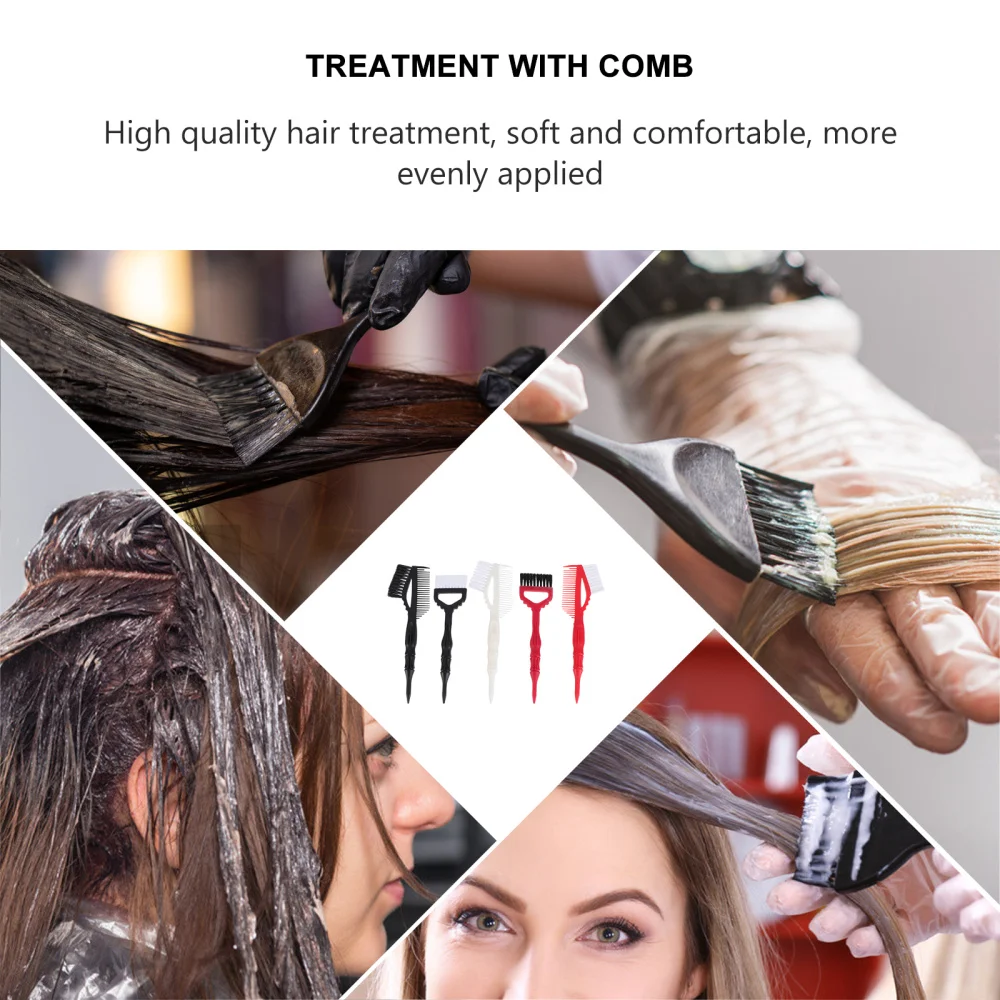 5pcs Hair Coloring Brush Dye Comb Set Tint Tools for Salon | Красота и здоровье