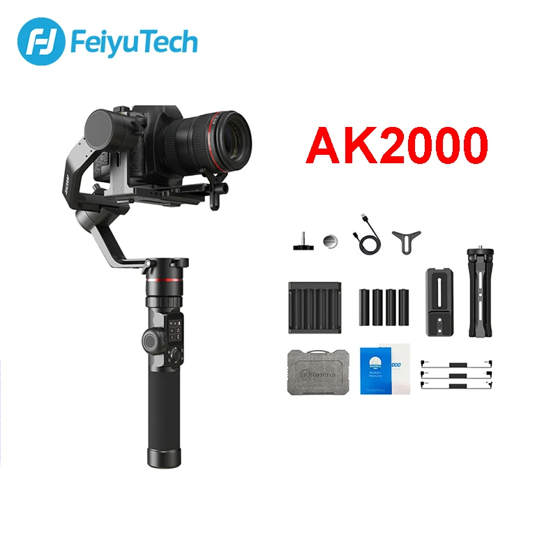 Штатив-Стабилизатор FeiyuTech AK2000 для камеры Sony Canon 5D Panasonic GH5 GH5S Nikon D850 вес 2 8 кг |