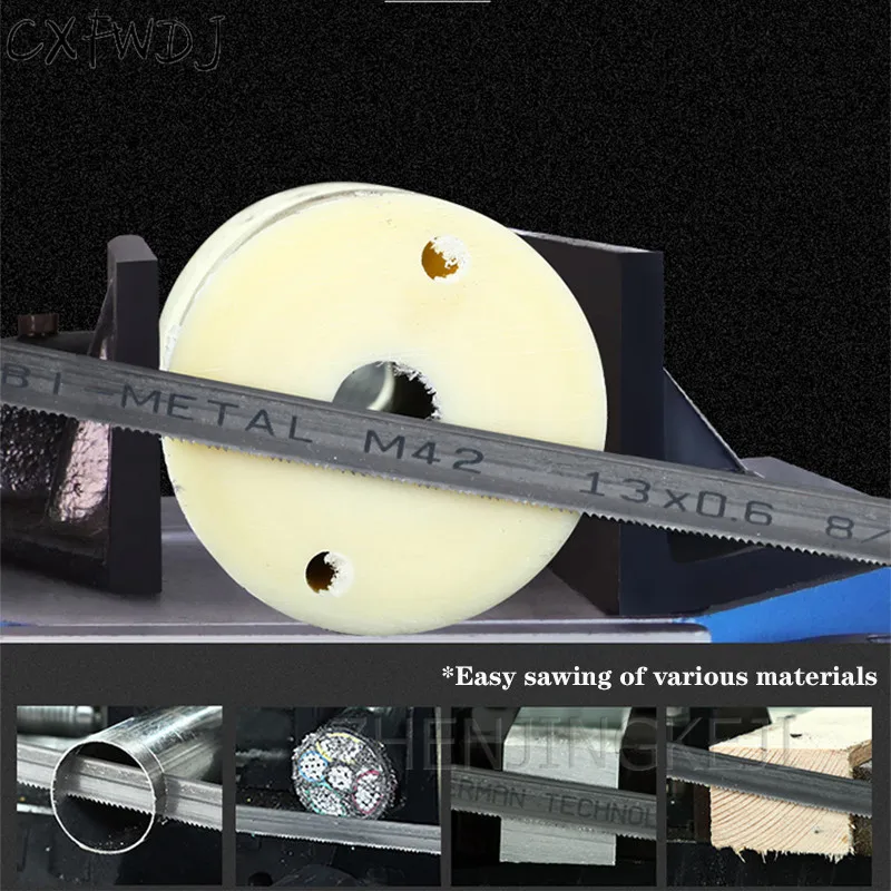 

HX-100 Woodworking Band Saw Machine Multi-function Metal Cutting Desktop Electric Saw Household Small Corner Oblique Angle Saw