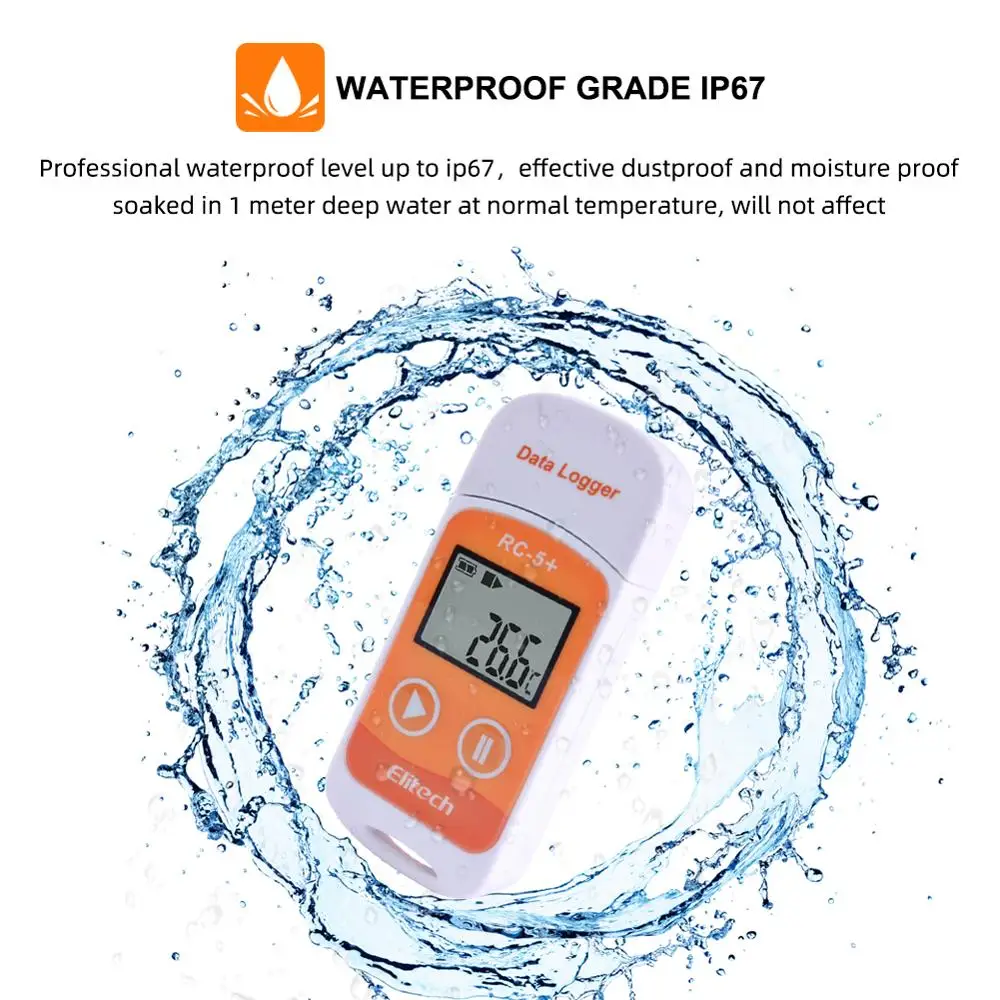 Yieryi Высокоточный цифровой регистратор данных по температурам USB обновление для