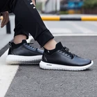 Беговые кроссовки Onemix унисекс для женщин, черные кожаные мужские кроссовки для прогулок на открытом воздухе, спортивная обувь для отдыха и путешествий