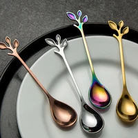 creative stainless steel coffee spoon teaspoon dessert snack scoop ice cream mini spoons tableware coffee scoops dropshipping