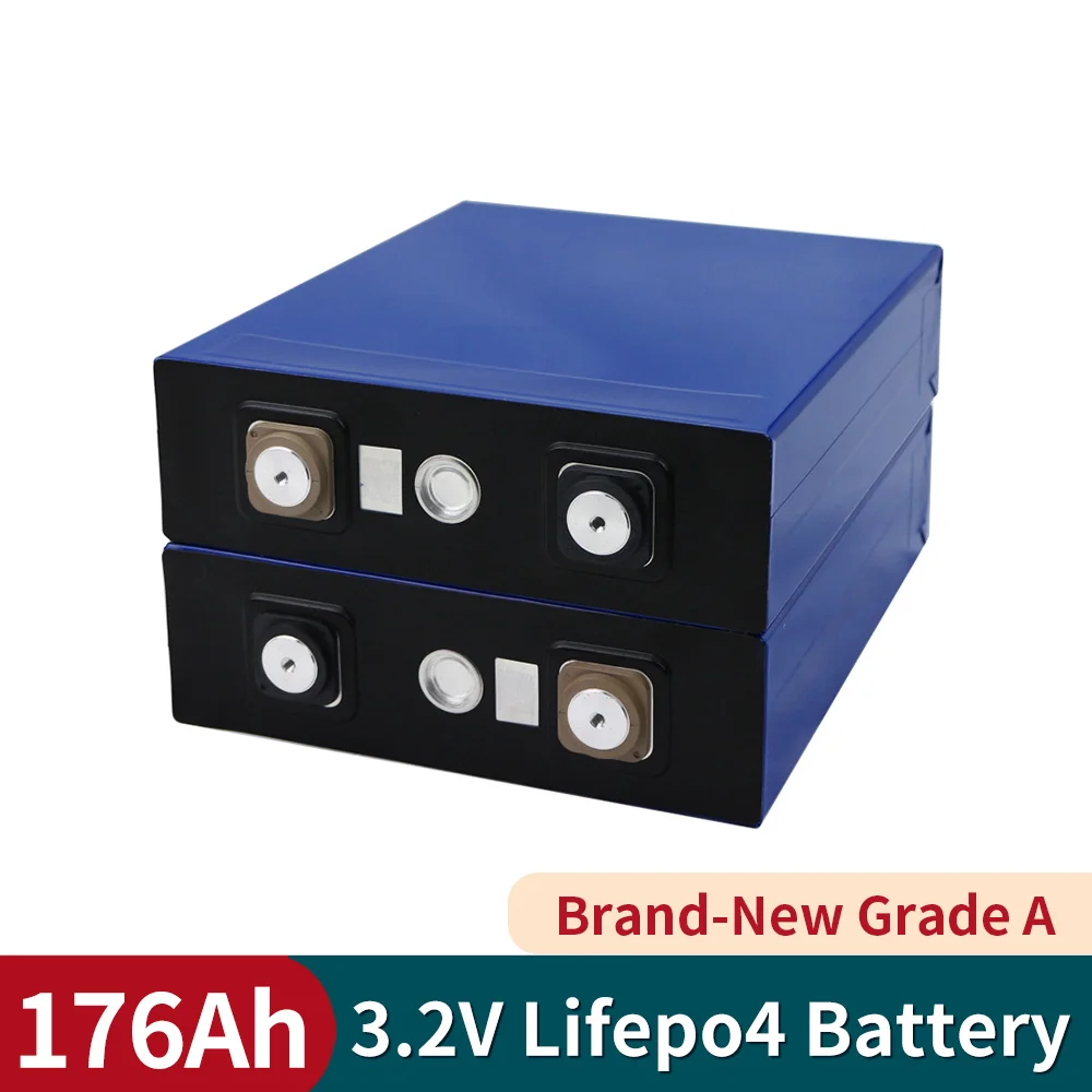 

32PCS Grade A Brand New Lifepo4 Rechargeable Battery 3.2V176Ah Lithium Iron Phosphate Cell Solar RV 24V 48V EU US TAX FREE