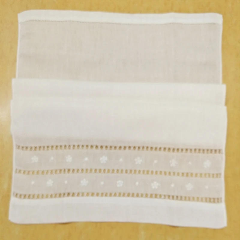 Набор из 12 модных белых полотенец для гостей с вышивкой, 14x22/28x44 дюйма от AliExpress RU&CIS NEW