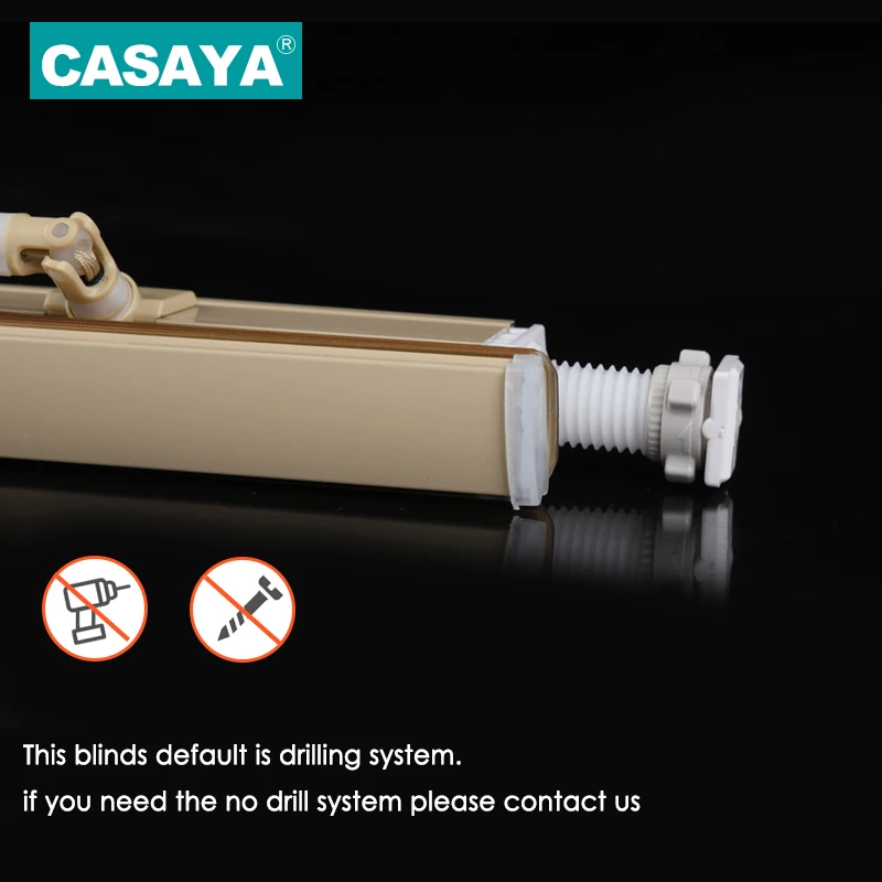 Водонепроницаемые венецианские жалюзи C образной формы/S формы без сверления