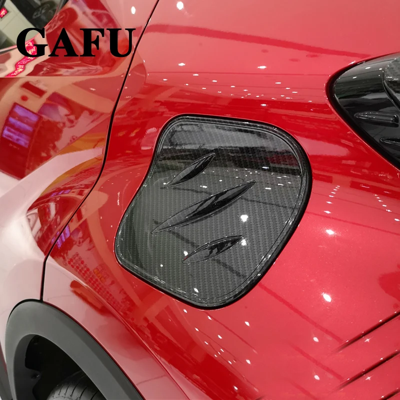 Крышка крышки топливного бака для масла обшивка автомобильного из углеродного