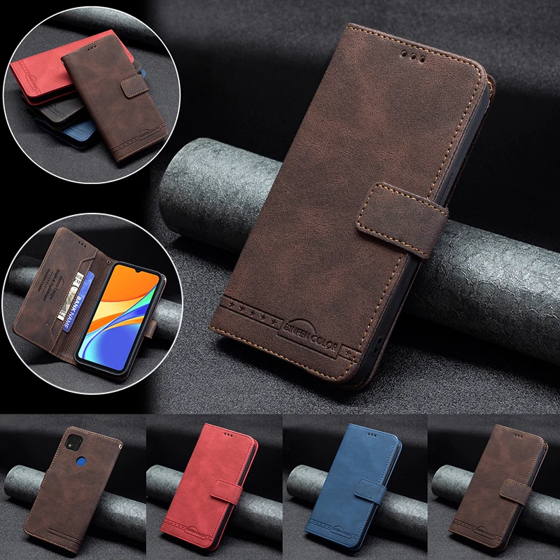 

Leather Case For XiaoMi RedMi K40 K30S 10 X 9 9A 9C Note 10 10S 10T 9 9S Pro Max Mi POCO M3 F3 X3 C31 10T 11i 11 Lite Pro Cover