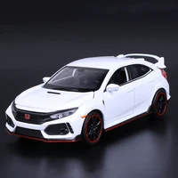 132 honda civic type r diecasts toy vehicles metal car model electronic light collection car toys for children kids boy gifts