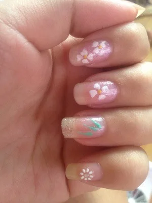 Шаблоны для дизайна ногтей набор из 10 пластин Маникюр Цветочный стиль