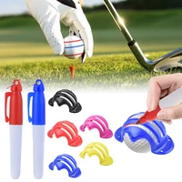 golf ball 3 line marker drawing stencil alignment liner marker pens golf putting positioning auxiliary tools golf accessories
