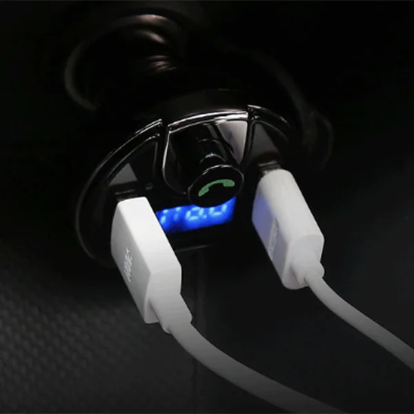 

Car Bluetooth 4.2 Fm Transmitter T20 Car Kit Handsfree Receiver o Music Lcd Mp3 Player Dual USB Car Charger