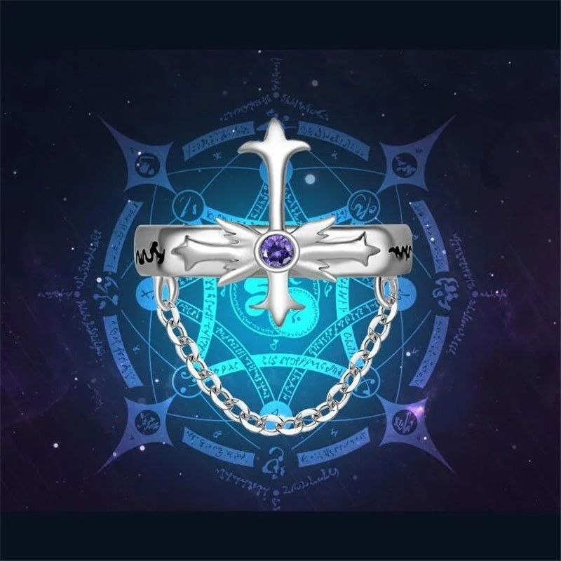 Аниме Fate/Grand заказ Жанна д 'Арк альтер костюм подарок S925 Серебряное кольцо