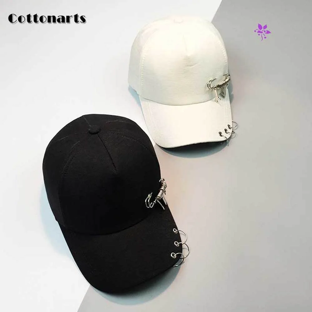 

Trendy Personality Pendant Baseball Cap Summer Designer Sunscreen Cotton Snapback Cap for Women Men Bone Velvet Hip Hop Gorras