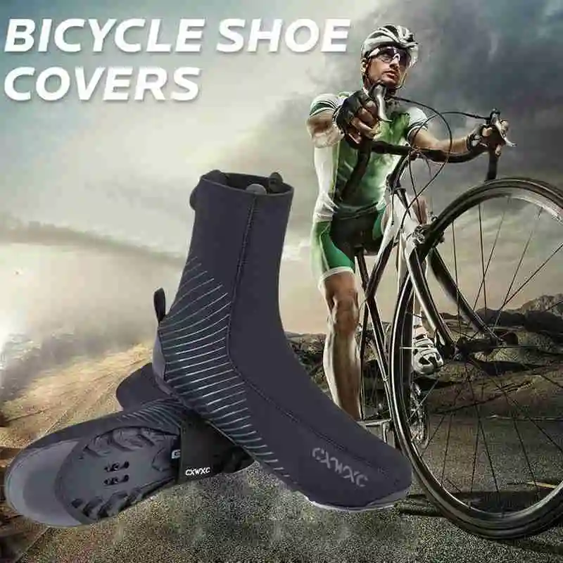 

Cycling Boot Covers Bike Overshoes Rain Winter Shoe Shoe Toe Cover Neoprene Full Bicycle Water-Resistant Cover Booties O2C1