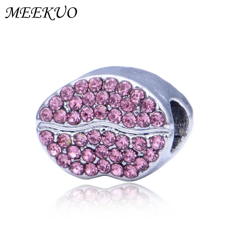 Браслеты с подвесками европейских серебряных Очаровательная подвеска &quotгубы&quot