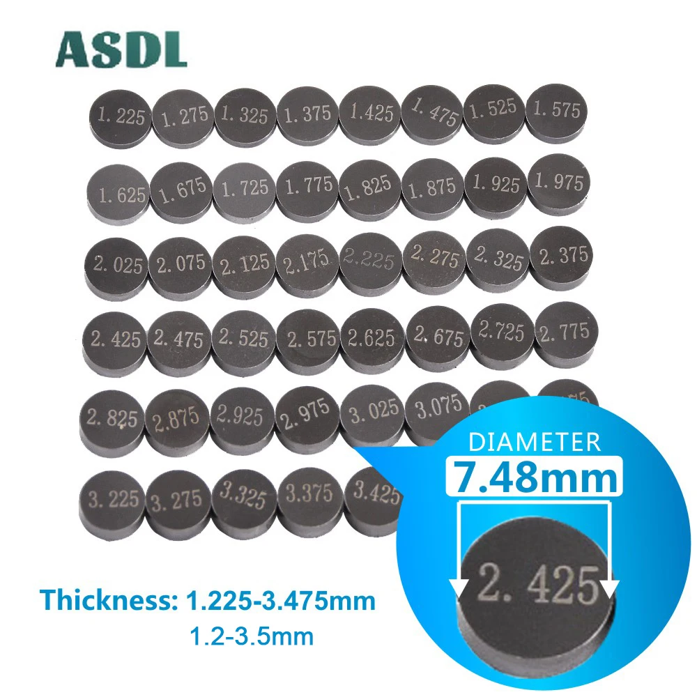 

5pc 7.48mm Motorcycle Adjustable Valve Shim Gasket Pad Set Cams For Suzuki GSX-R600 GSXR600 GSXR GSX-R 600 GSF1250SA Bandit ABS