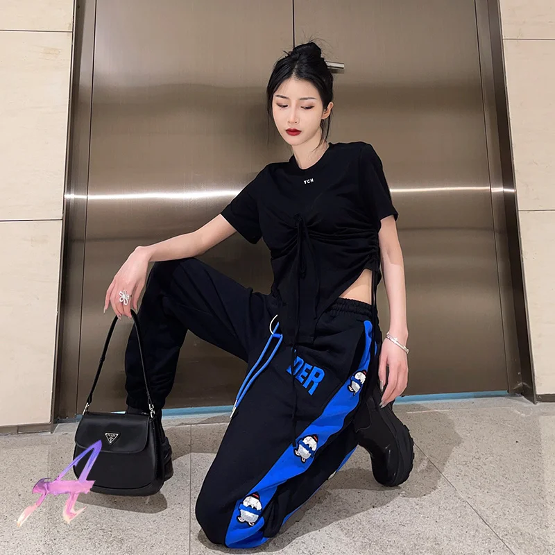 

Blue ADER Embroidered ADER ERROR Pants High Quality Snowman Pattern Pant Adererror Trousers ADER Sweatpants Streetwear Men