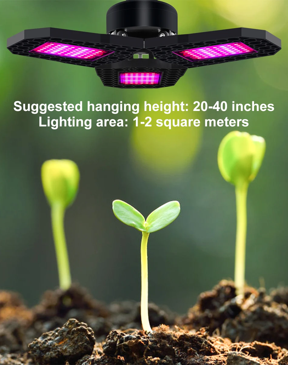 

Led Deformable Hydroponic Grow Lamp E27 40W 60W 80W Phyto Bulb 2835smd Indoor Panel Full Spectrum Phyto Lamp For Flowers 220V