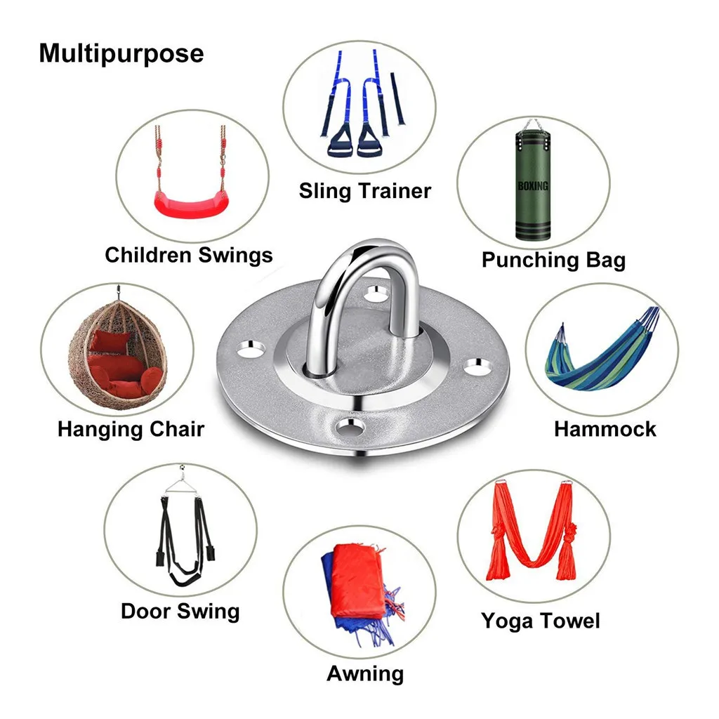 Комплект подвесных крючков для йоги гамак крепкая пружина из нержавеющей