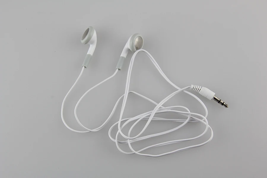 Оптовая продажа белые одноразовые наушники 3 5 мм для подарка музея концерта
