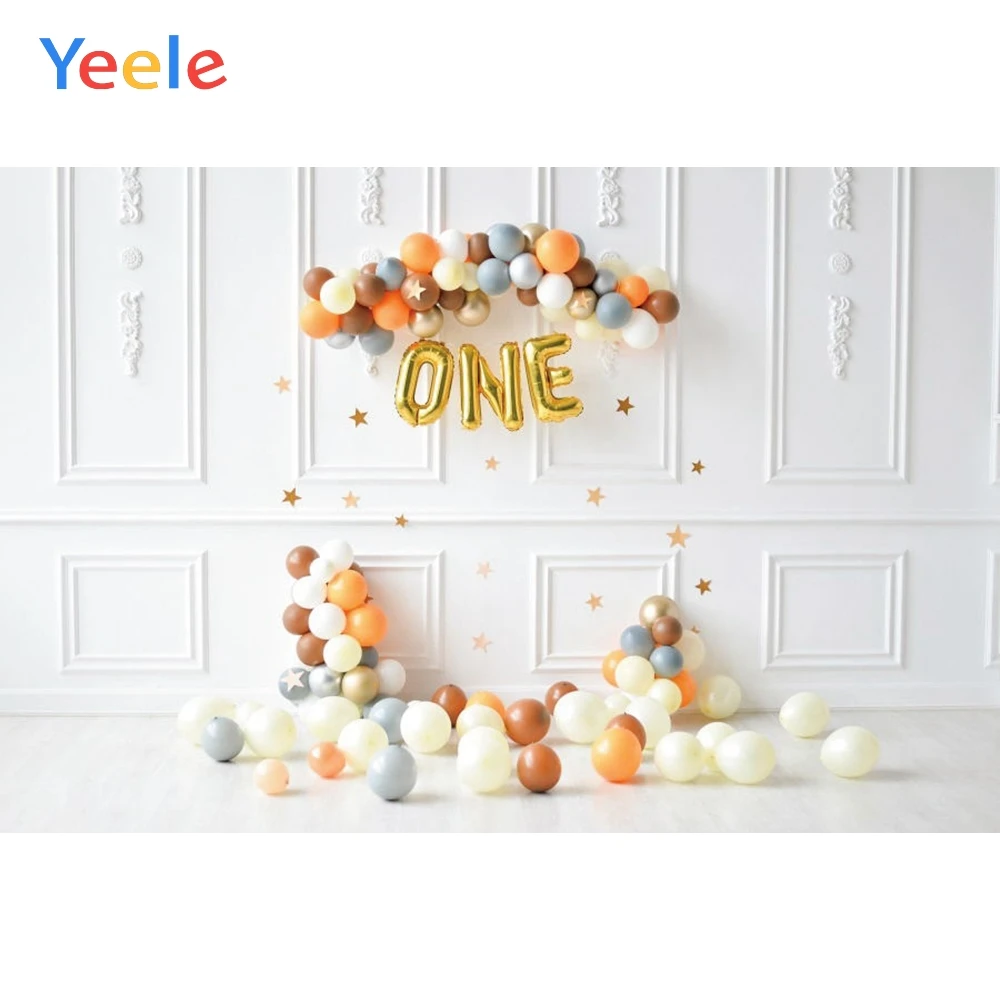 

Baby Room Interior Balloon 1st Birthday Party Custom Vinyl Backdrop Photography Background For Photo Studio Photophone Shoot